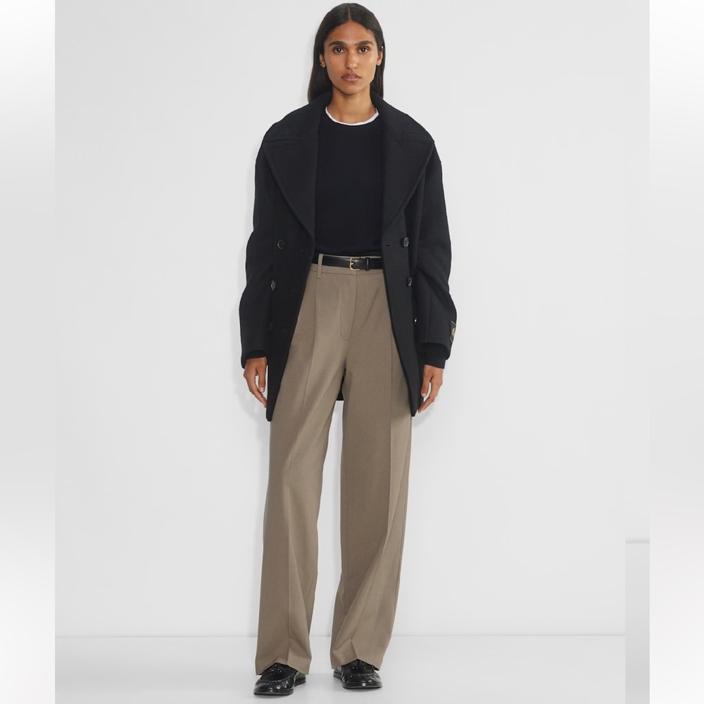 NWT Aritzia The Effortless Pant - City Wool Nomad Taupe size 2